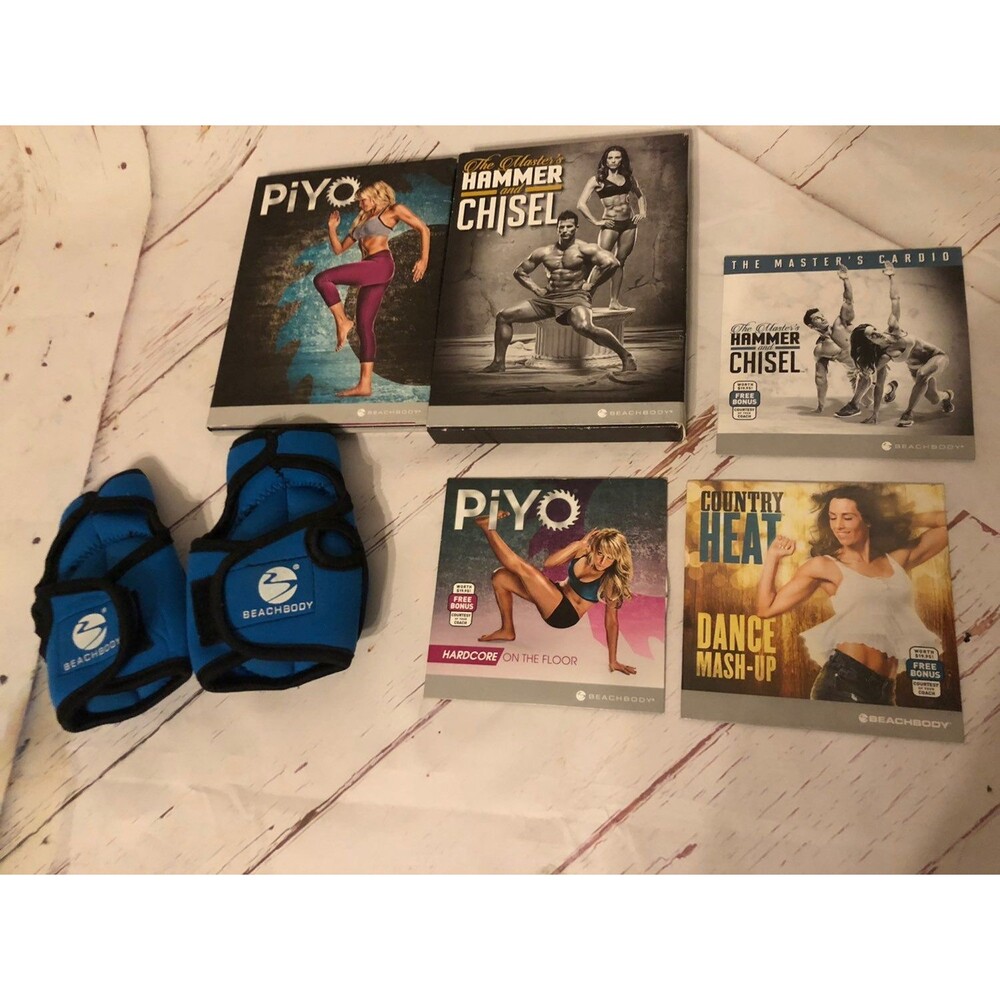 beachbody exercise dvd lot piyo chisel